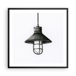 Plakat w czarnej ramie - Jak przed laty… - 60x60 cm