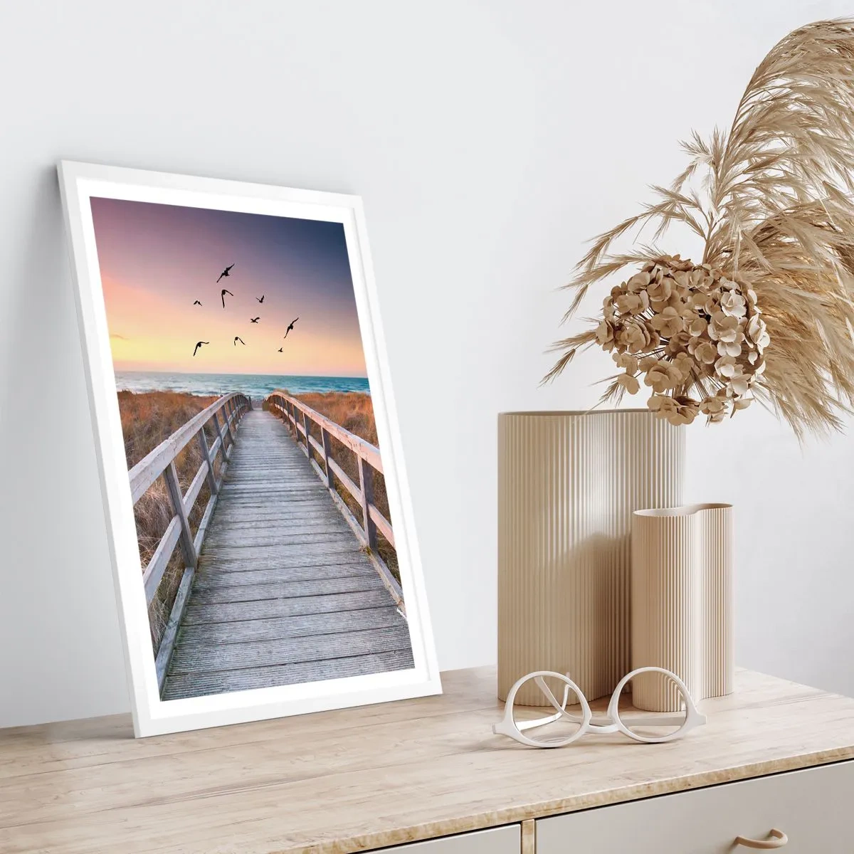 Plakat w białej ramie - Przestrzeń wzlotów - 61x91 cm