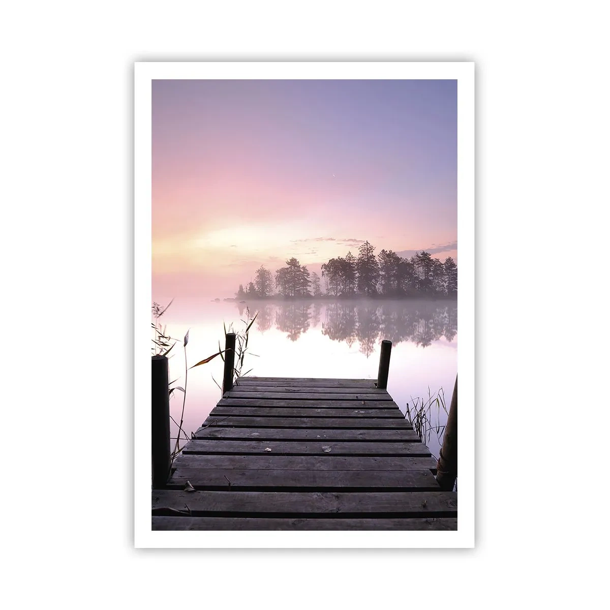 Plakat - Z liliowej mgły... - 70x100 cm