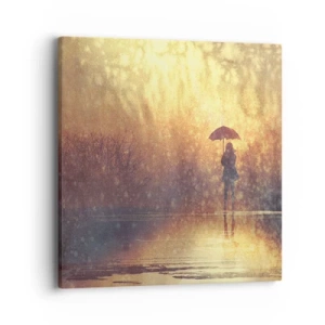 Obraz na płótnie - Czuję, że ktoś na mnie patrzy - 40x40 cm