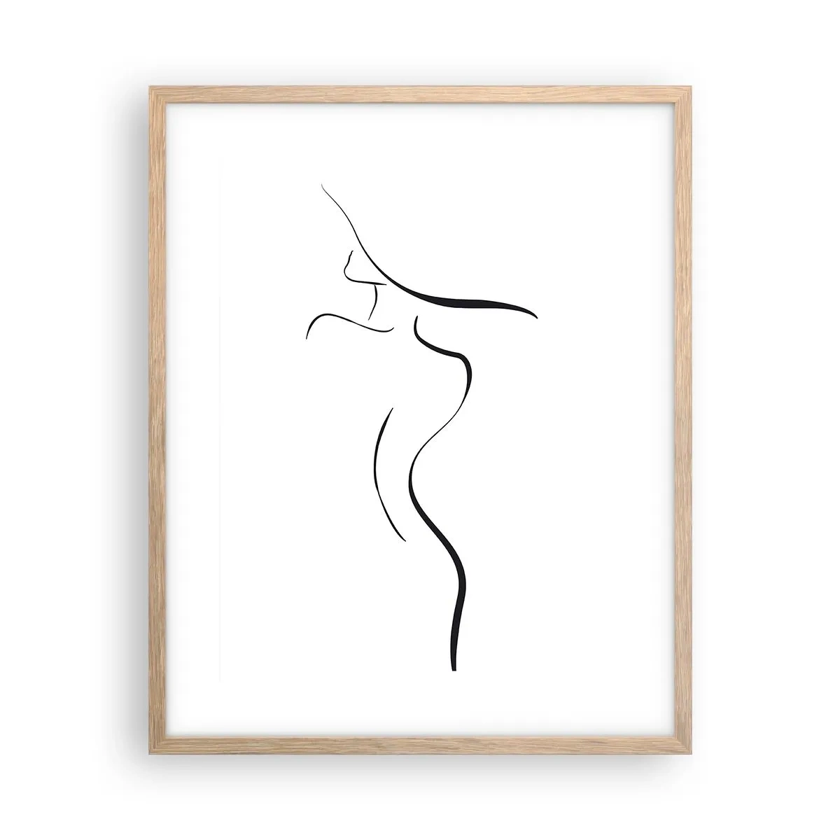 Plakat w ramie jasny dąb - Nieuchwytna jak fala - 40x50 cm