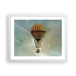 Plakat w białej ramie - Pionierskie loty - 50x40 cm