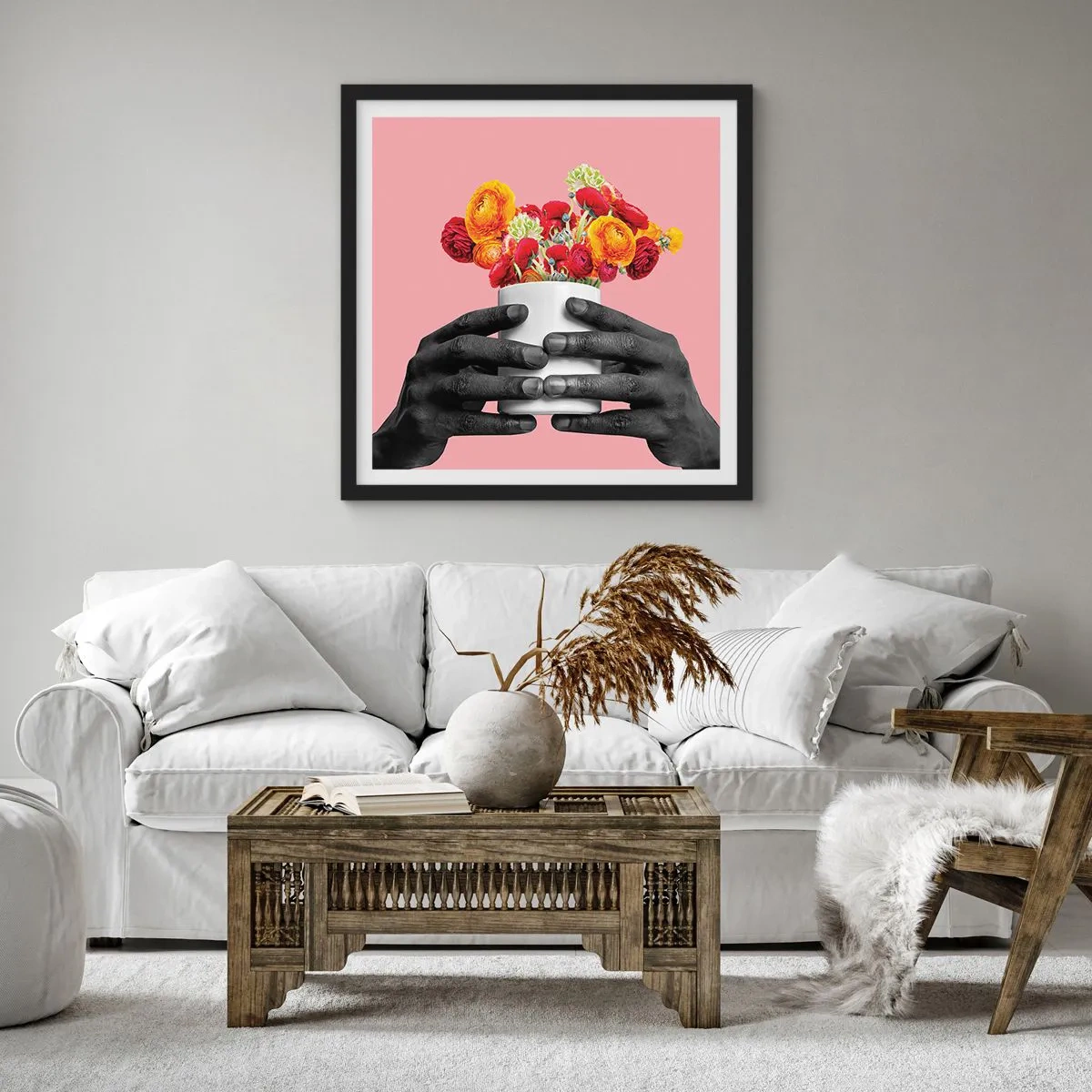 Plakat w czarnej ramie - Apoteoza życia - 60x60 cm