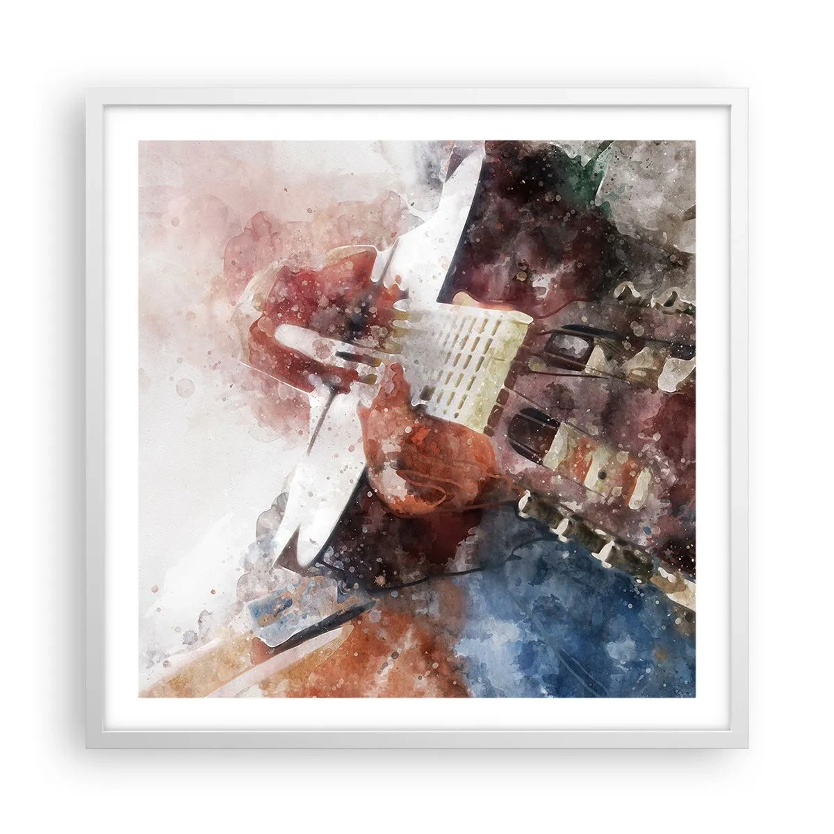 Plakat w białej ramie - I co o tym myślisz? - 60x60 cm