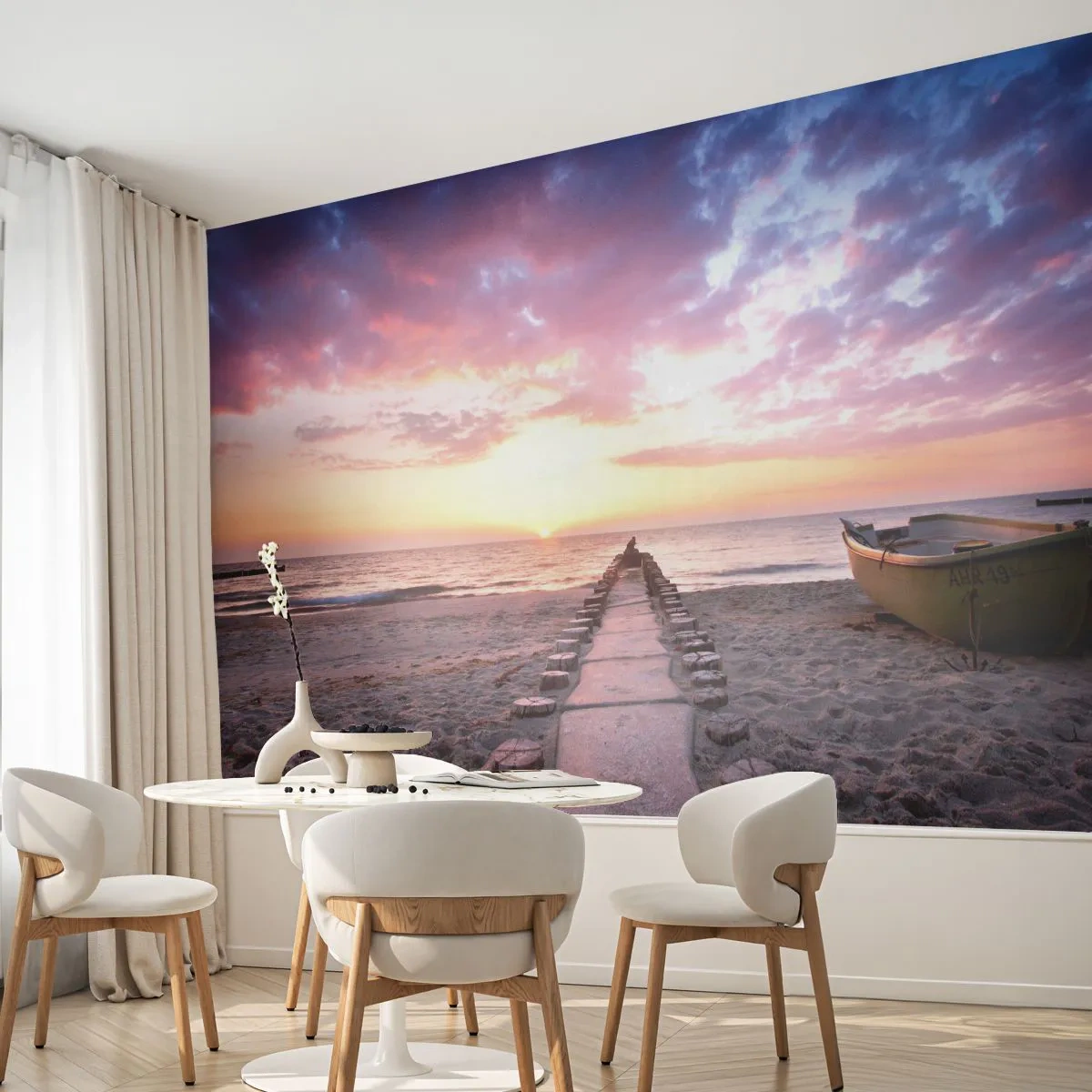 Fototapeta Premium Sand - Chwila głębokiego przeżycia - Krajobraz, Morze , Plaża - 100x70 cm
