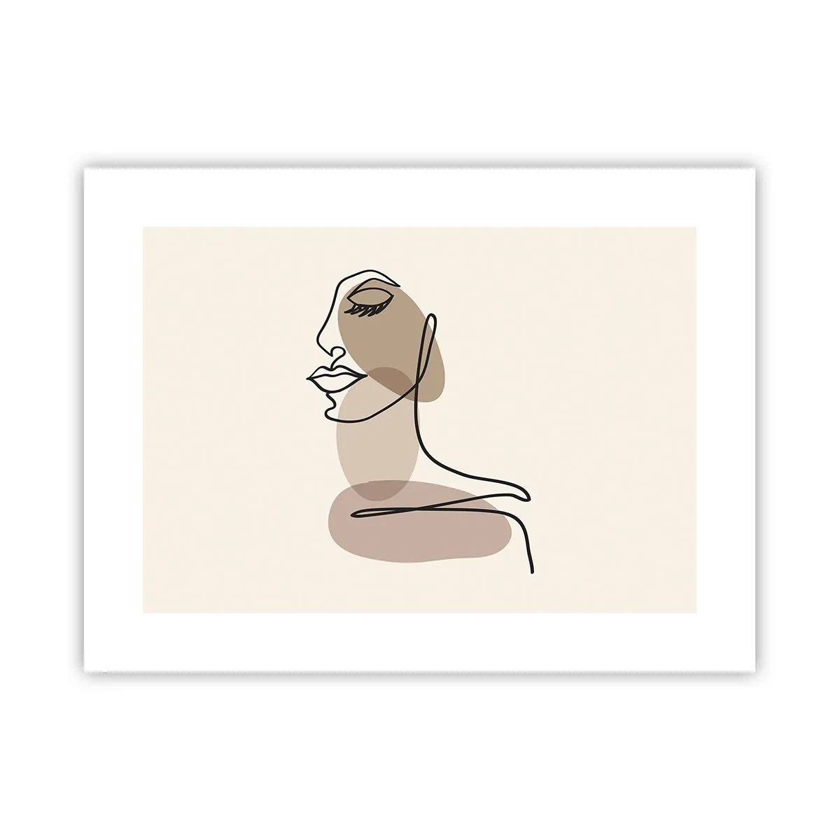 Plakat - Pewna linia piękna - 40x30 cm