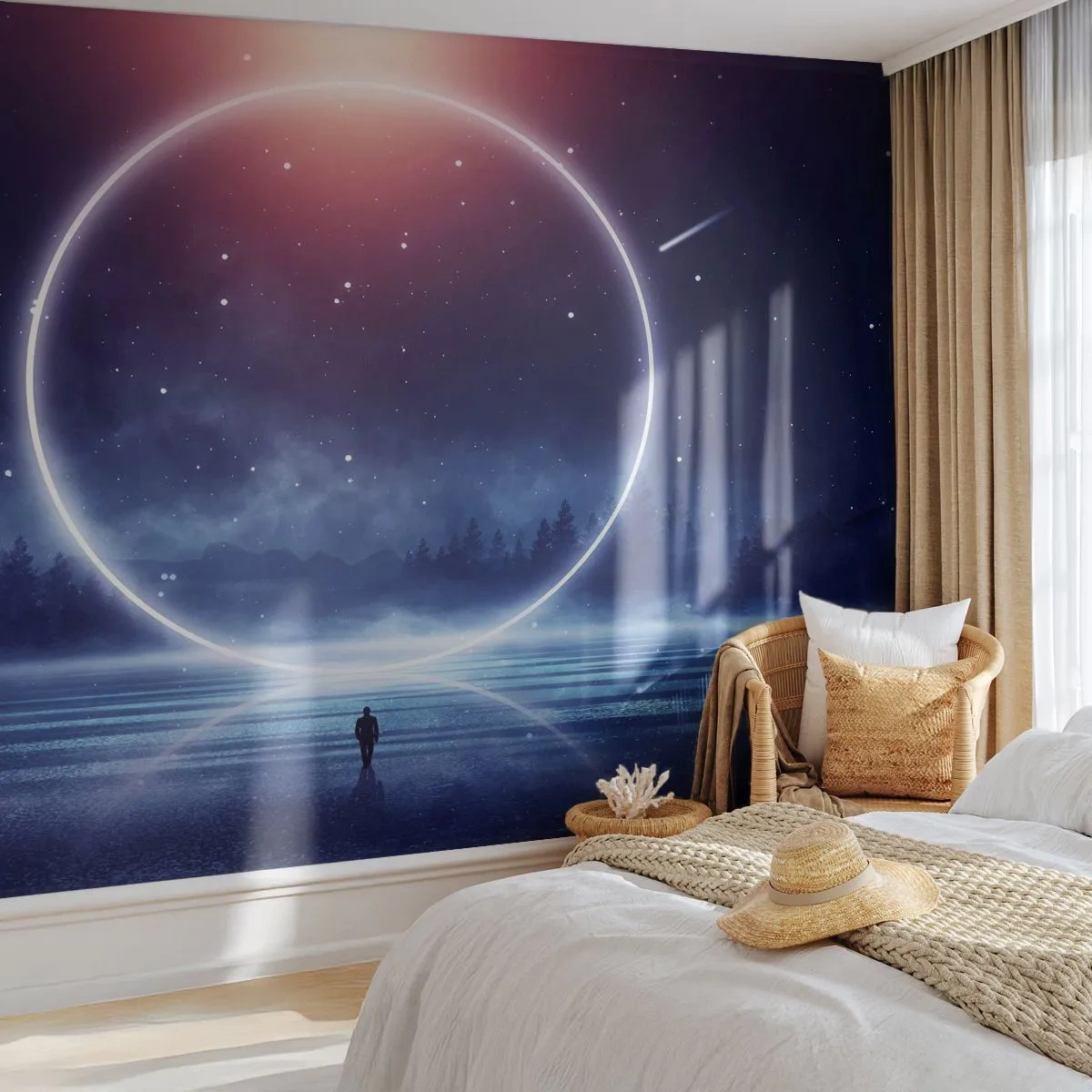 Fototapeta Samoprzylepna Deluxe Sticker - Już tu są… - Fantasy, Kosmos, Krajobraz - 250x175 cm