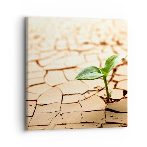 Obraz na płótnie - Nieposkromiona siła życia - 30x30 cm