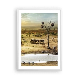 Plakat w białej ramie - "Z Edenu zaś wypływała rzeka…" - 50x70 cm