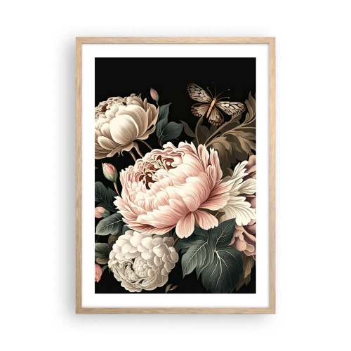 Plakat w ramie jasny dąb - W barokowym stylu - 50x70 cm