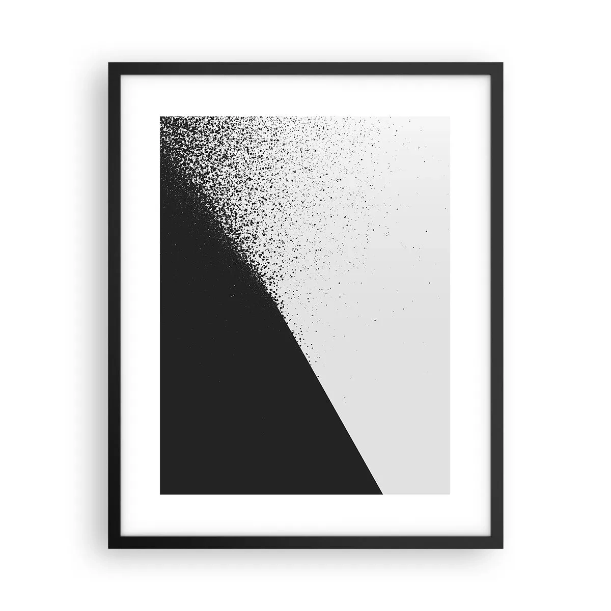 Plakat w czarnej ramie - Coraz szybciej, coraz więcej - 40x50 cm