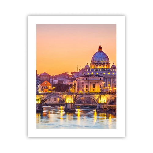 Plakat - Zmierzch nad Wiecznym Miastem - 40x50 cm