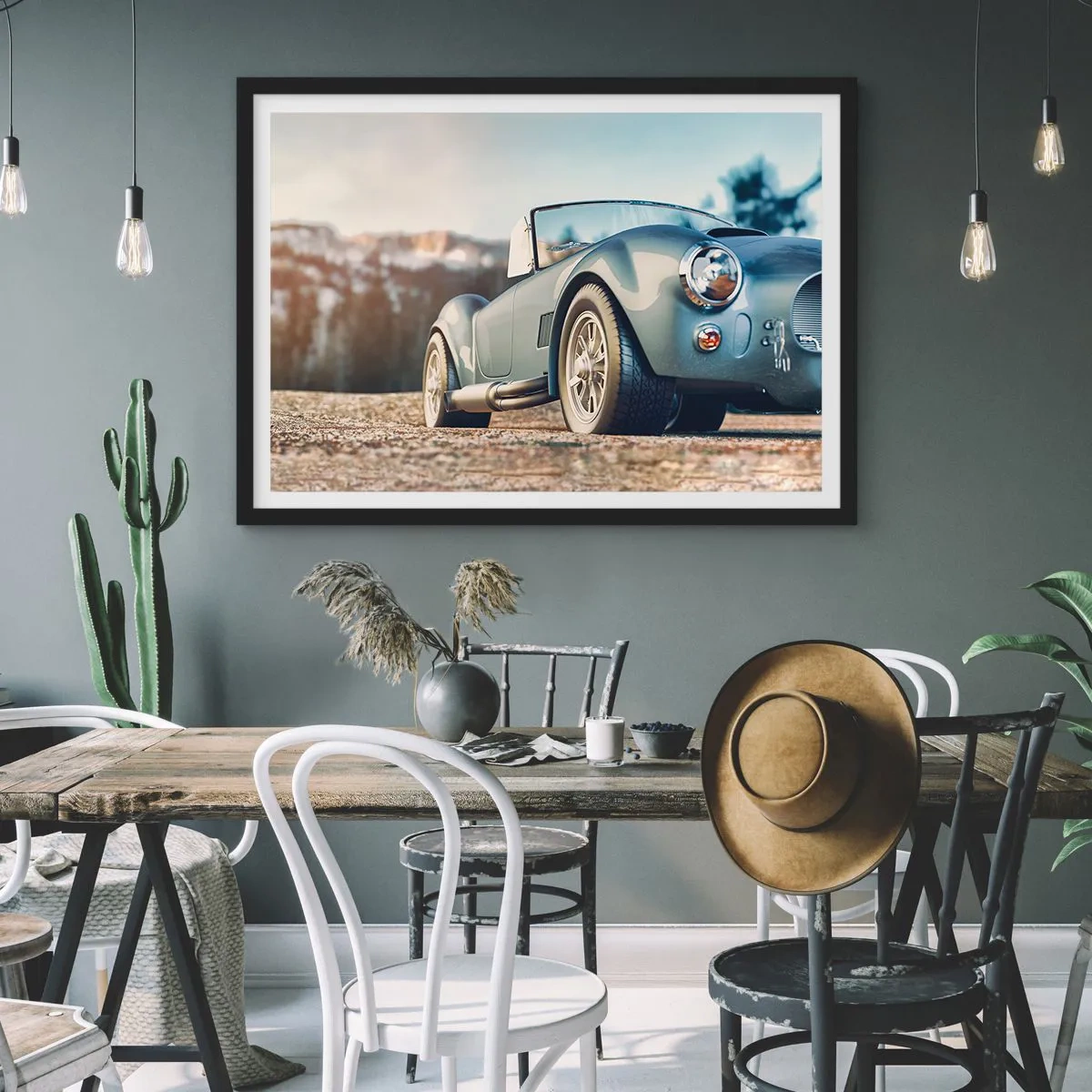 Plakat w czarnej ramie - Bo liczy się styl - 91x61 cm