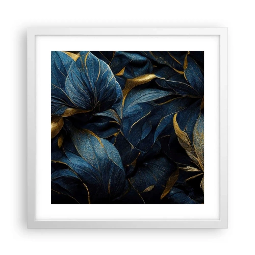 Plakat w białej ramie - Złotem podszyte - 40x40 cm