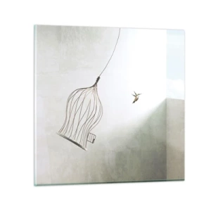 Obraz na szkle - W swoim żywiole - 30x30 cm