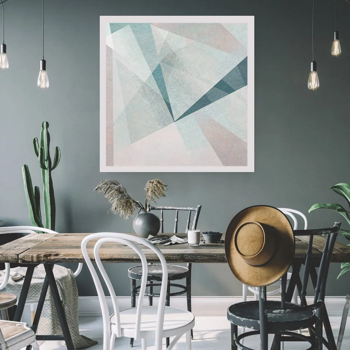 Plakat - Spokojnie choć dynamicznie - 50x50 cm