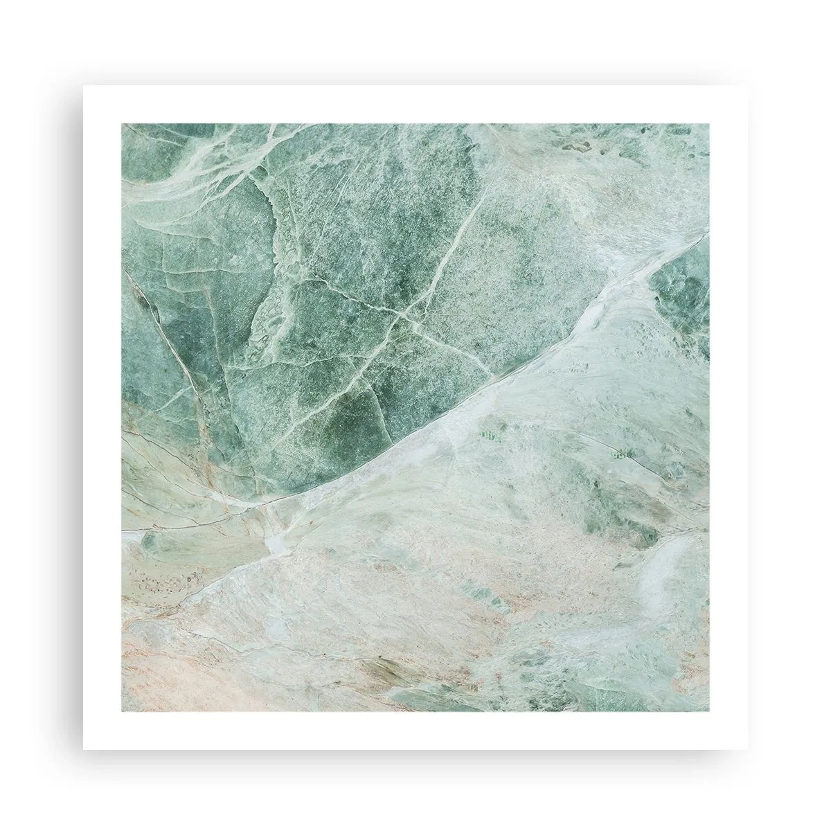 Plakat - Szlachetny chłód kamienia - 60x60 cm