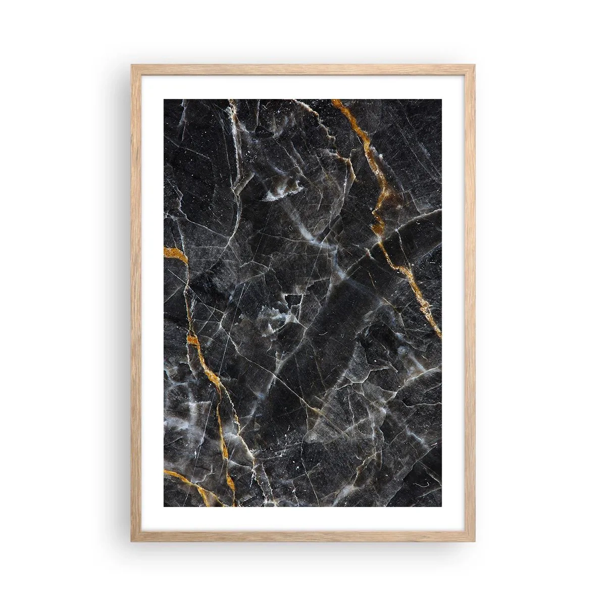Plakat w ramie jasny dąb - Wewnętrzne życie kamienia - 50x70 cm