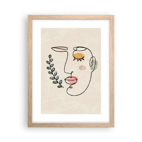 Plakat w ramie jasny dąb - Spokój odnaleziony - 30x40 cm