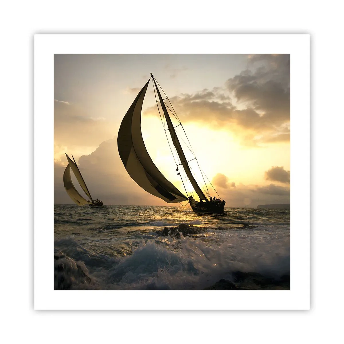 Plakat - Z wiatrem i pod wiatr - 50x50 cm
