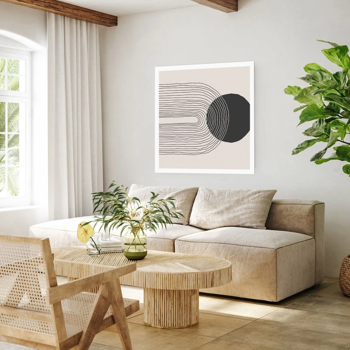 Plakat - Drżenie i pewność - 50x50 cm