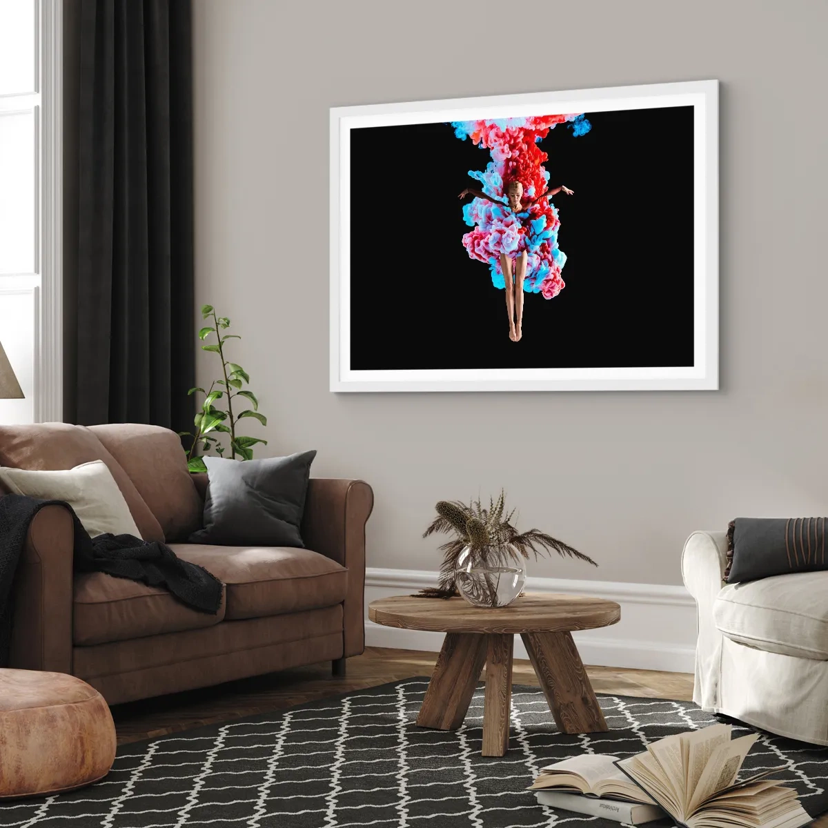 Plakat w białej ramie - W pełnym rozkwicie - 100x70 cm