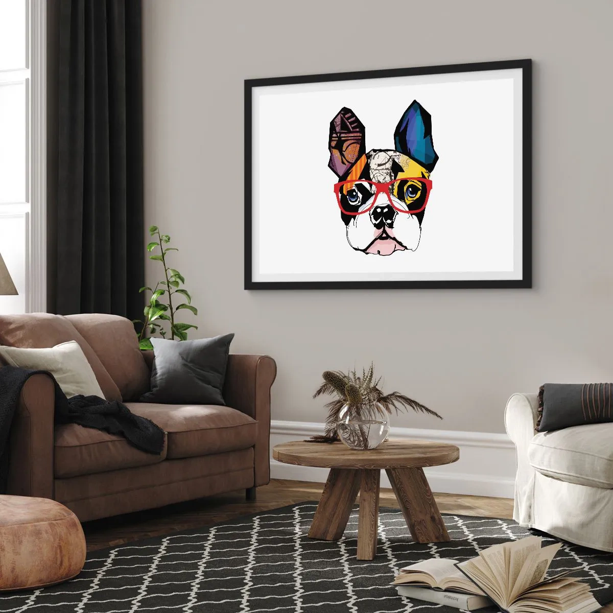 Plakat w czarnej ramie - Intelektualista - 91x61 cm