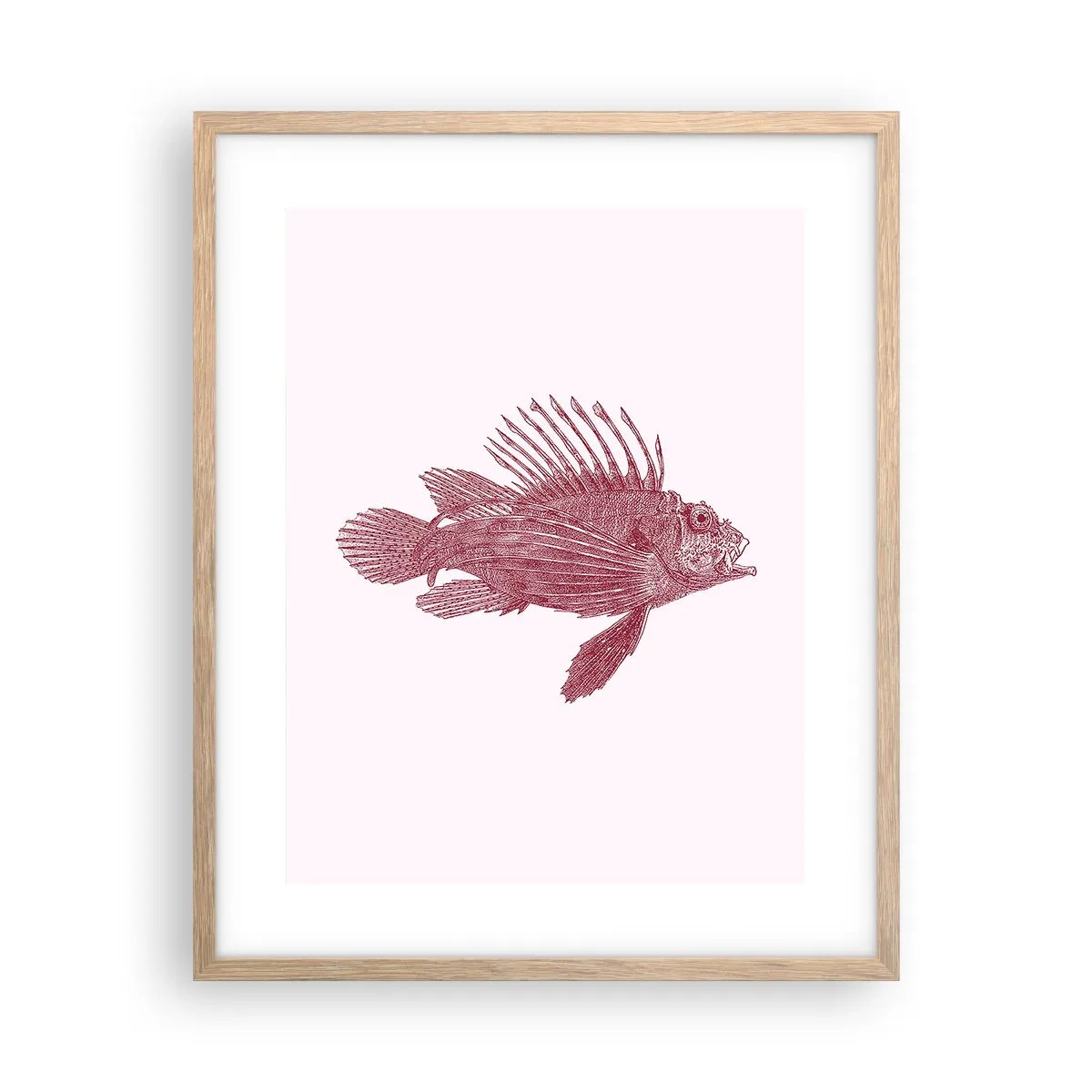 Plakat w ramie jasny dąb - Mieszkanka egzotycznych wód - 40x50 cm