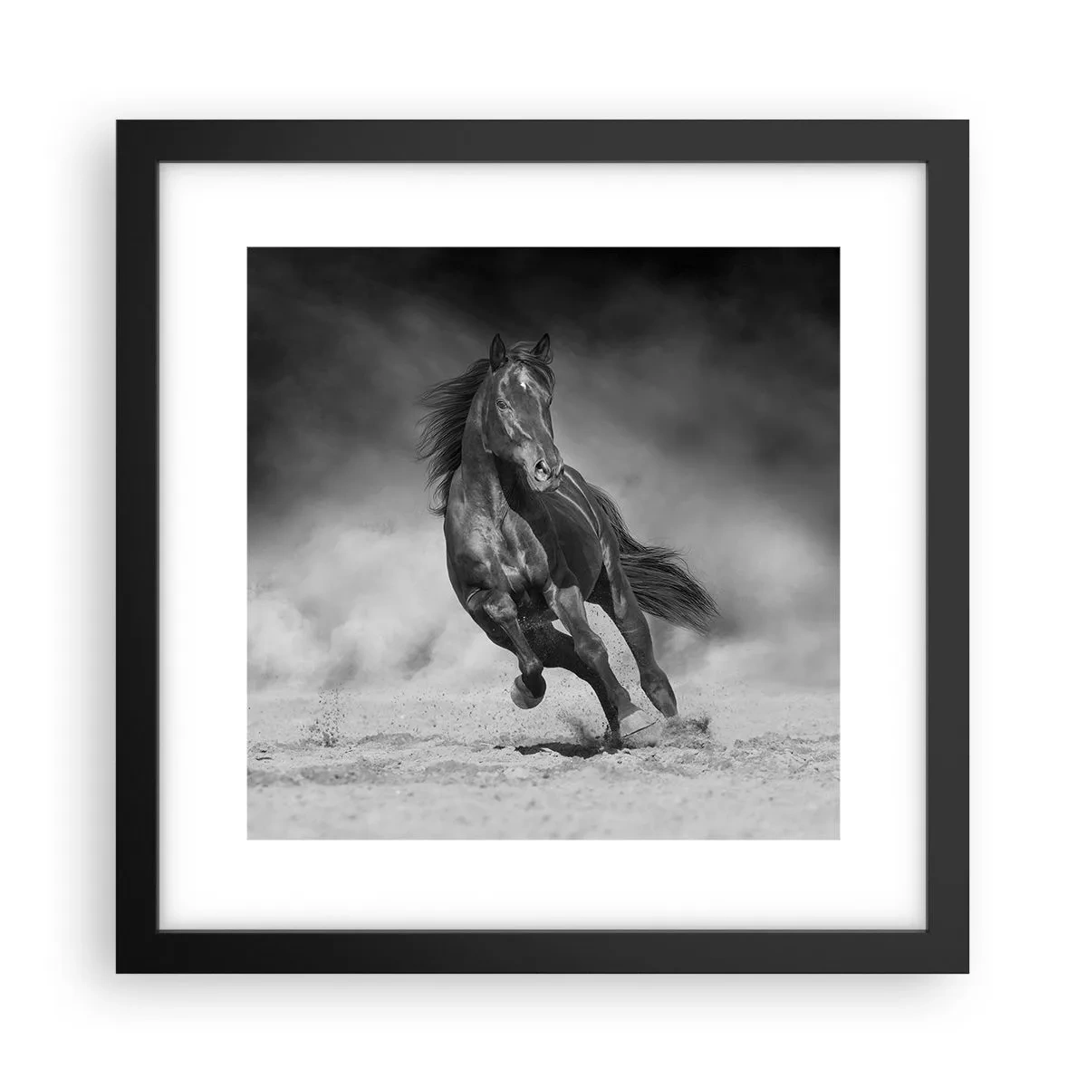 Plakat w czarnej ramie - Godny samego emira - 30x30 cm