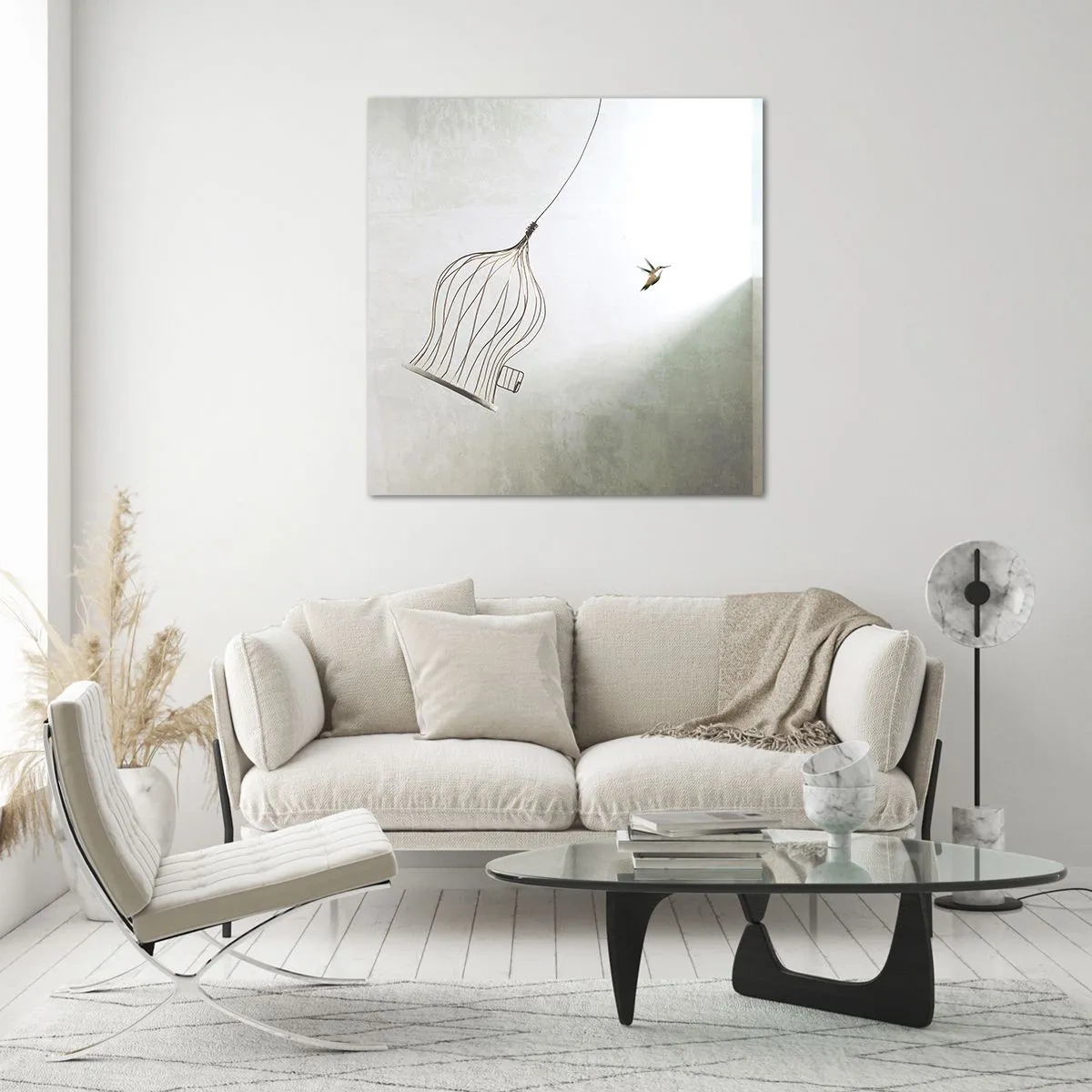 Obraz na szkle - W swoim żywiole - 40x40 cm