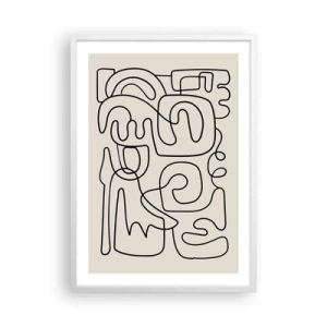 Plakat w białej ramie - Po śladzie - 50x70 cm