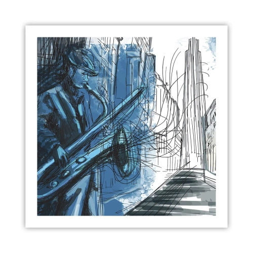 Plakat - Miejska rapsodia - 60x60 cm