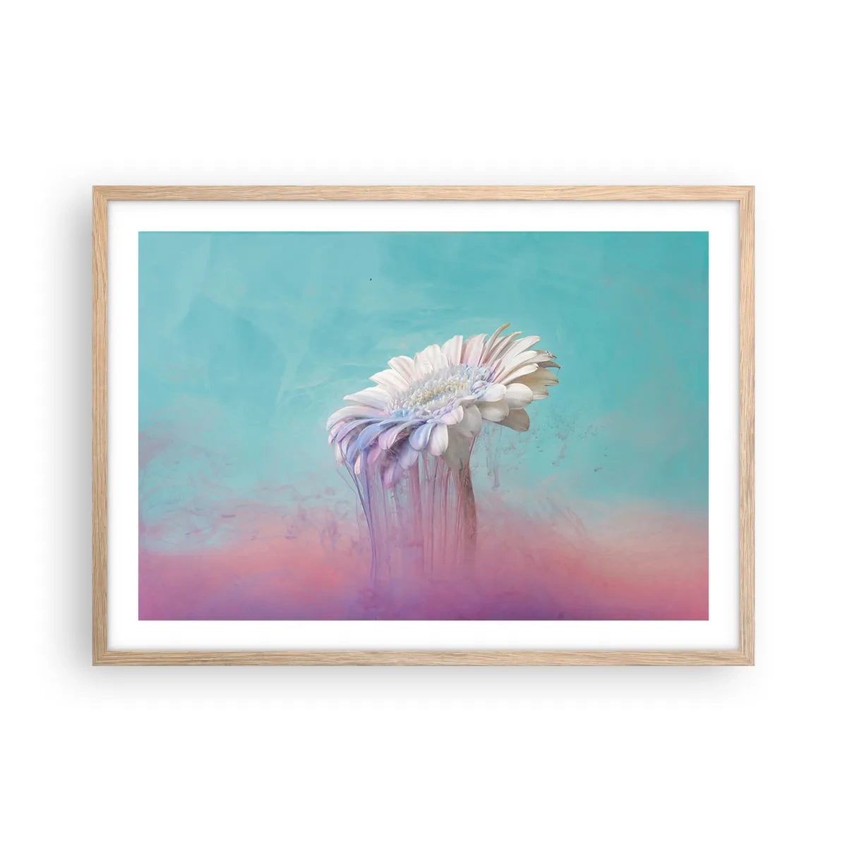 Plakat w ramie jasny dąb - Zaświaty kwiatów - 70x50 cm