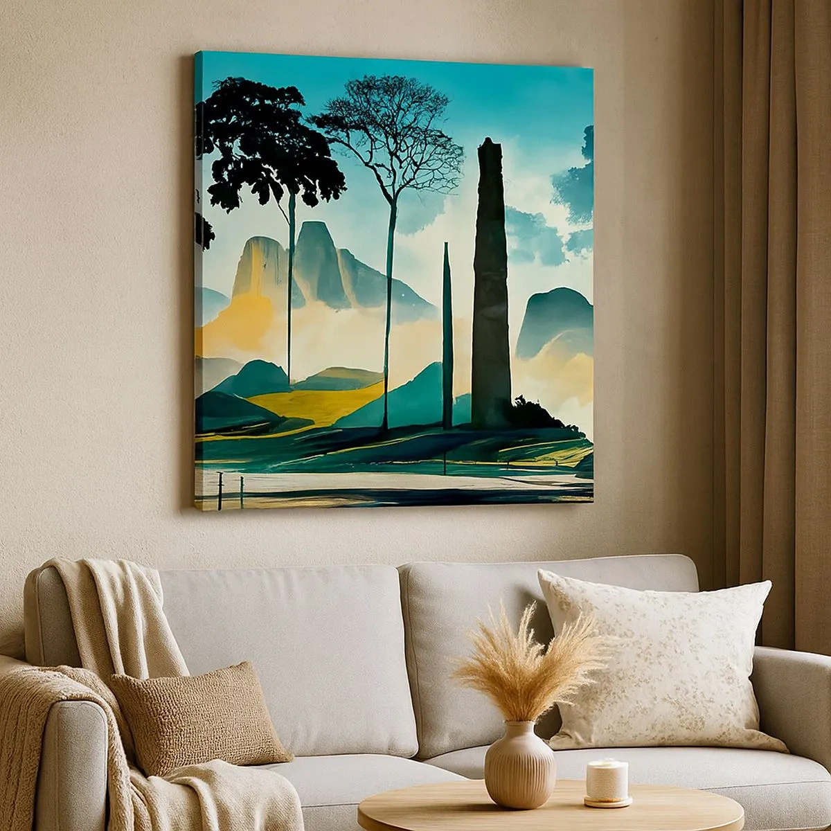 Obraz na płótnie - Wciąż wyżej i wyżej - 30x30 cm