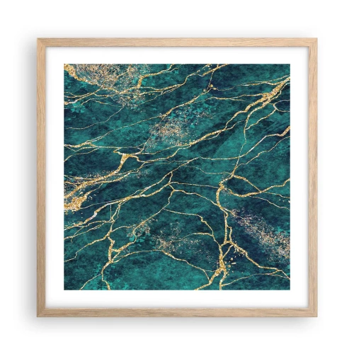 Plakat w ramie jasny dąb - Żyła złota - 50x50 cm