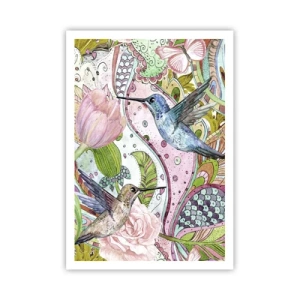Plakat - Wplątane w pnączach - 70x100 cm