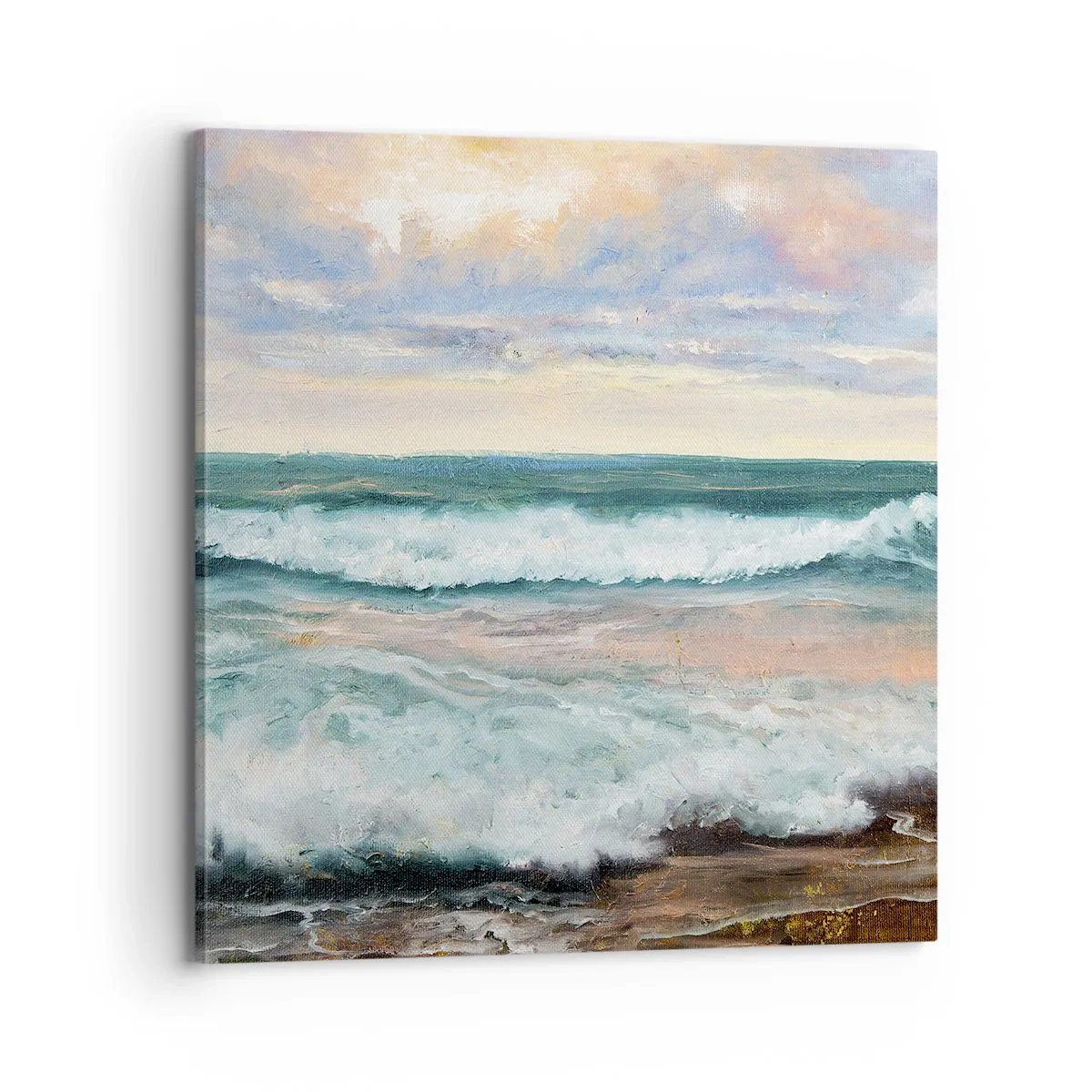 Obraz na płótnie - Tutaj wygładzisz duszę - 70x70 cm