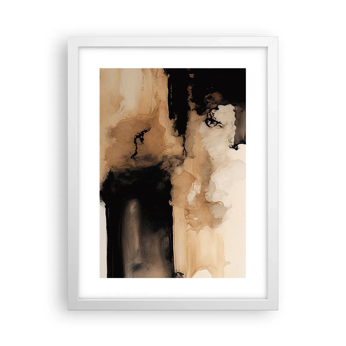 Plakat w białej ramie - Abstrakcja intrygująca - 30x40 cm