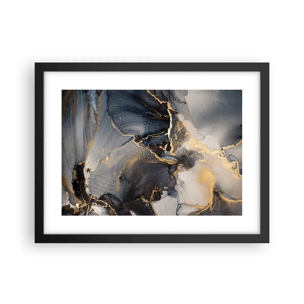 Plakat w czarnej ramie - Życie kamienia - 40x30 cm