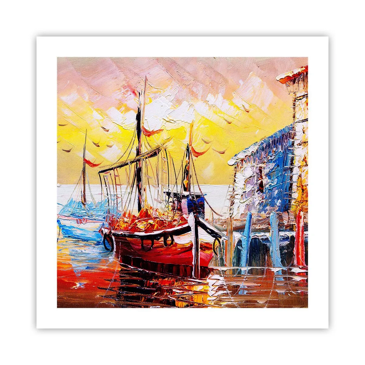 Plakat - Szczęśliwy powrót - 50x50 cm