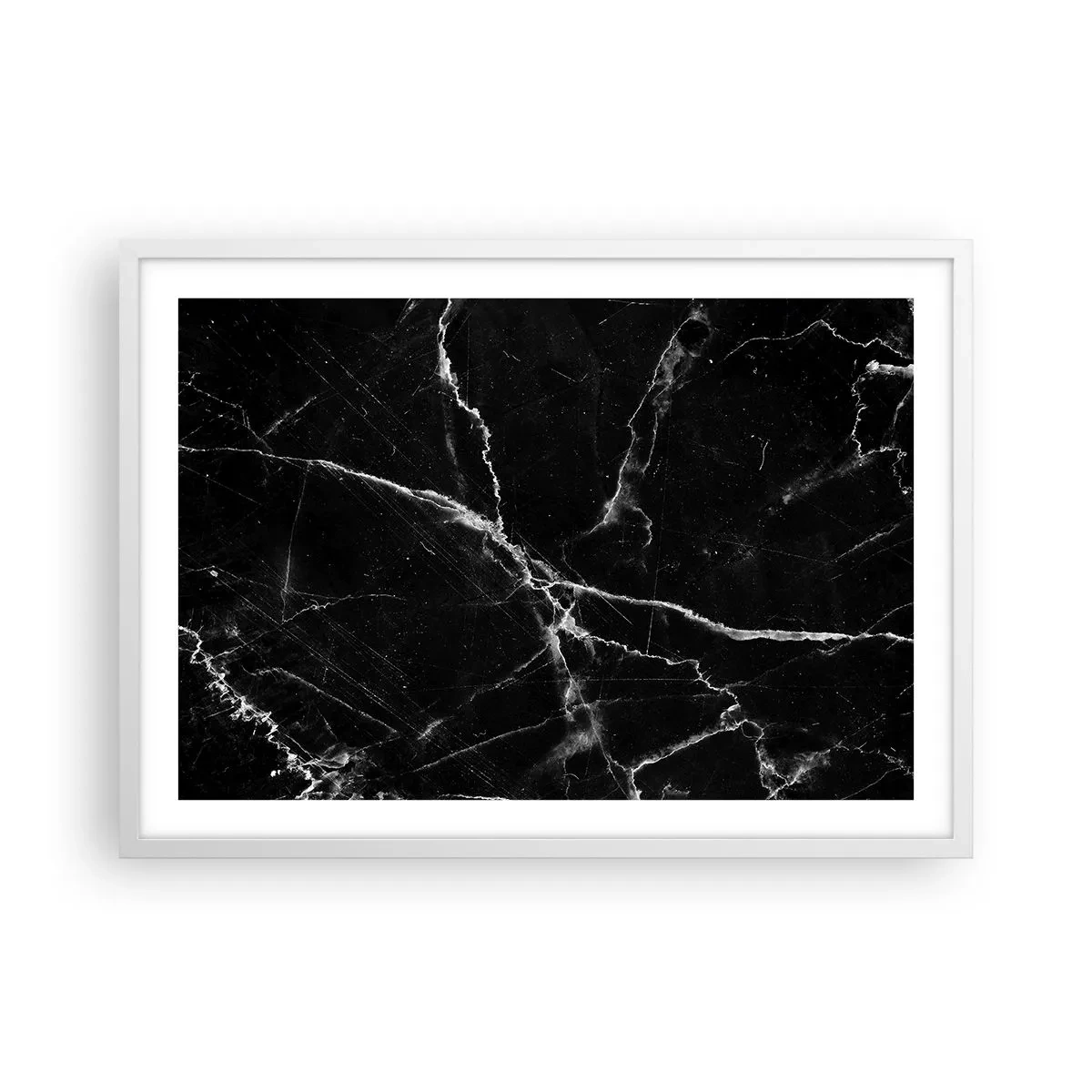 Plakat w białej ramie - Sekretne życie kamienia - 70x50 cm