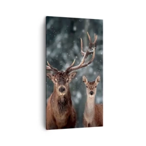 Obraz na płótnie - Pan lasu z małżonką - 45x80 cm