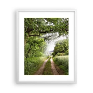 Plakat w białej ramie - Et in Arcadia ego - 40x50 cm