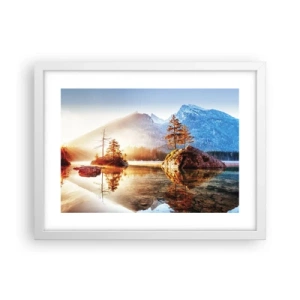 Plakat w białej ramie - Natura w nowym świetle - 40x30 cm