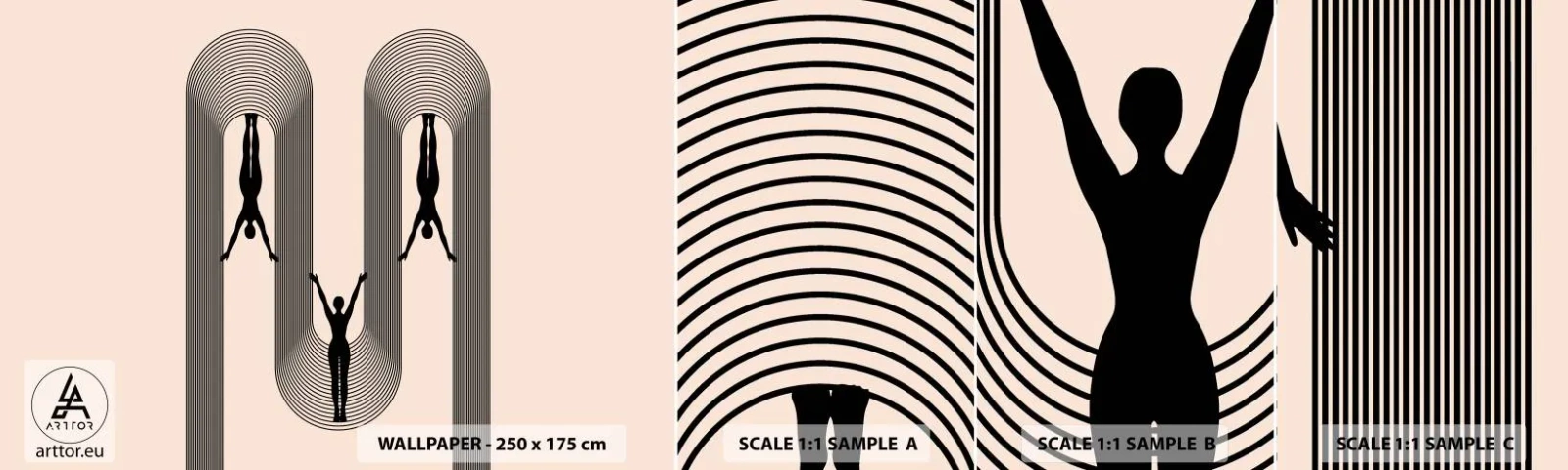 Fototapeta Próbka Standard Eco - Do góry nogami - Surrealizm, Ciało, Joga - 100x30 cm