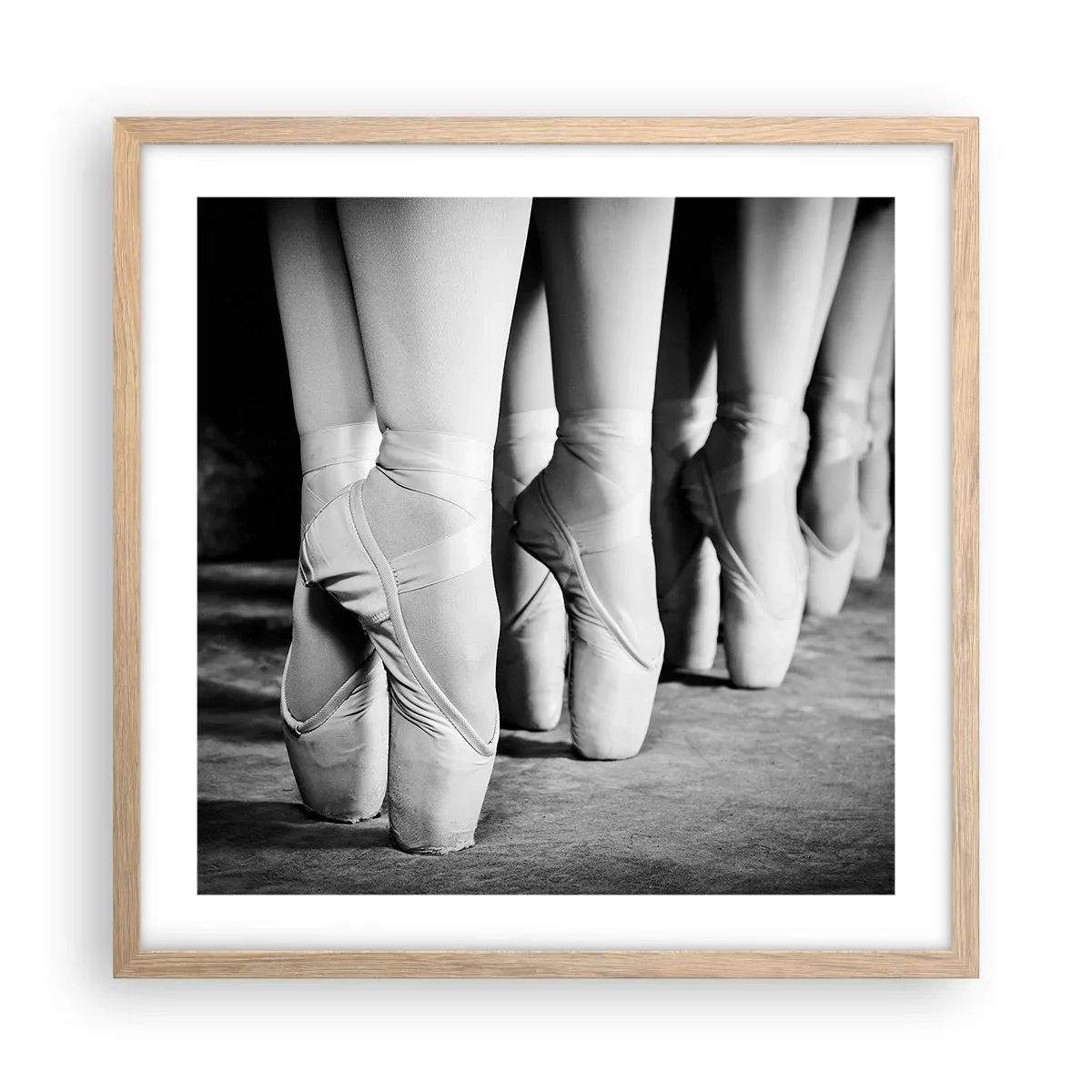 Plakat w ramie jasny dąb - Razem, lekko - 50x50 cm