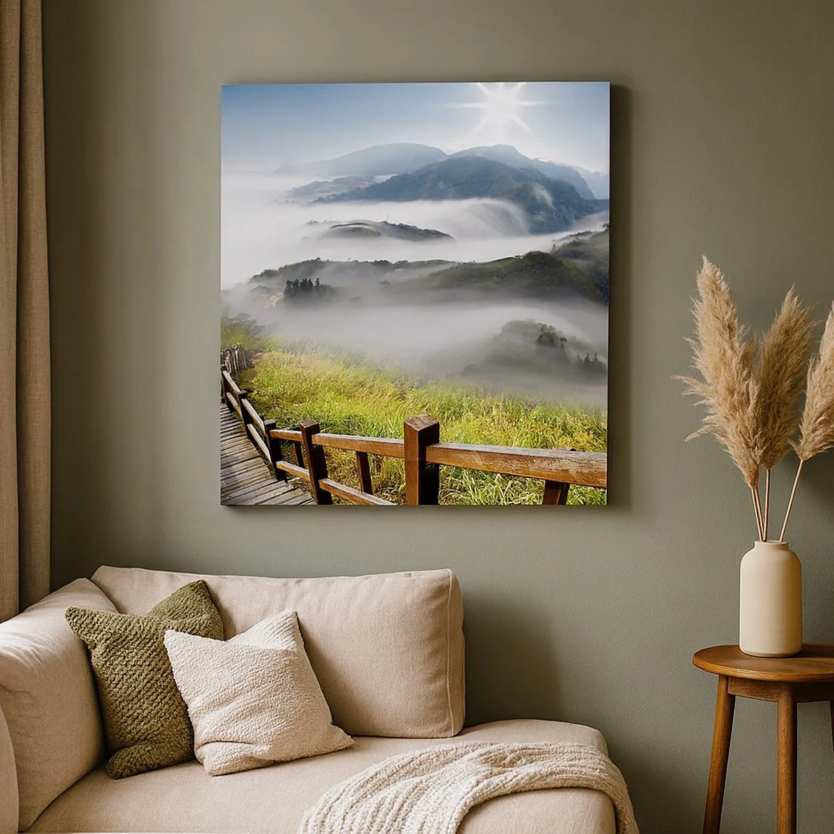 Obraz na płótnie - Utkane z blasku i mgły - 30x30 cm