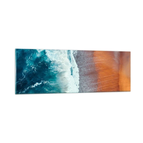 Obraz na szkle - Dotyk oceanu - 90x30 cm