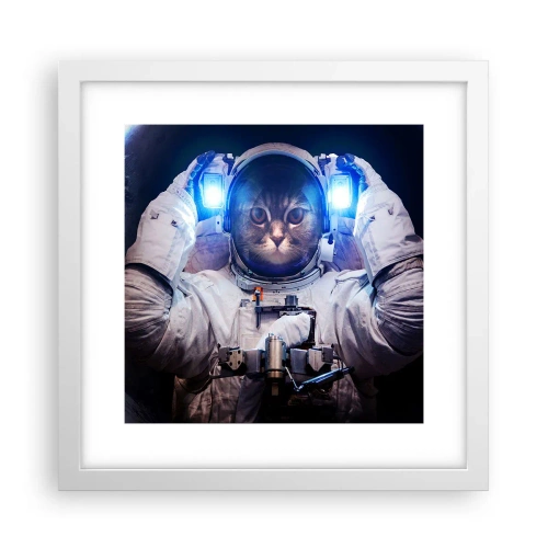 Plakat w białej ramie - Houston, macie problem - 30x30 cm