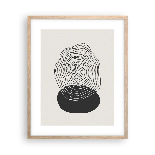 Plakat w ramie jasny dąb - Trwanie i drganie - 40x50 cm